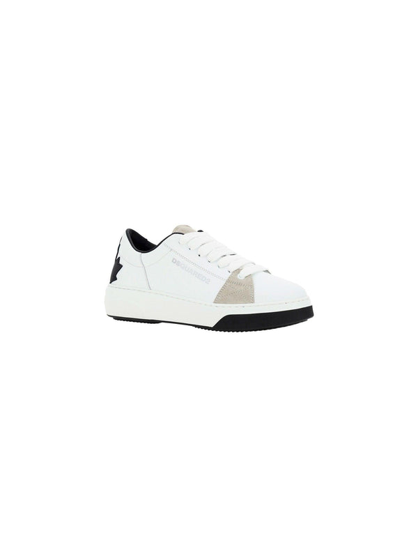 Dsquared2 White Leather Sneakers - Men - Piano Luigi