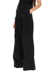 Off-White Wool Cargo Trousers - Women - Piano Luigi