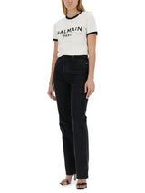 Balmain T-shirt With Logo - Women - Piano Luigi