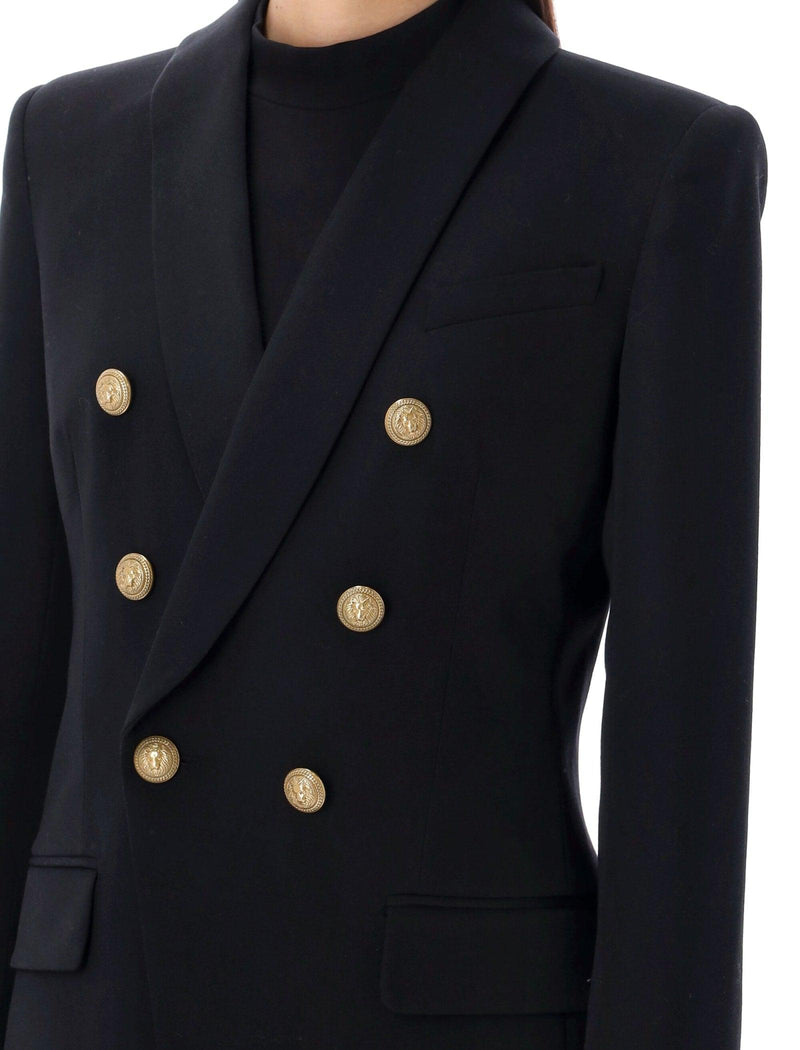 Balmain Crepe Jacket With A Shawl Collar - Women - Piano Luigi