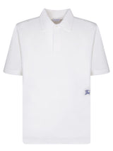 Burberry Knight White Polo Shirt - Men - Piano Luigi