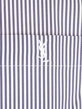 Saint Laurent Monogram Striped Shirt - Men - Piano Luigi