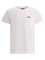 Balmain Logo Flocked Crewneck T-shirt - Men - Piano Luigi