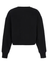 Balmain Logo Print Cropped Sweatshirt - Women - Piano Luigi