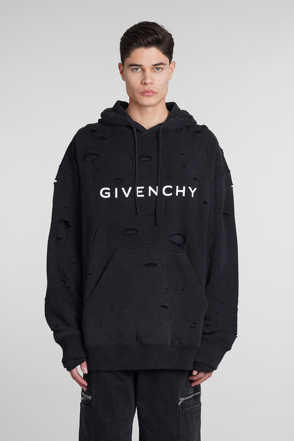 Givenchy Sweatshirt In Black Cotton - Men - Piano Luigi