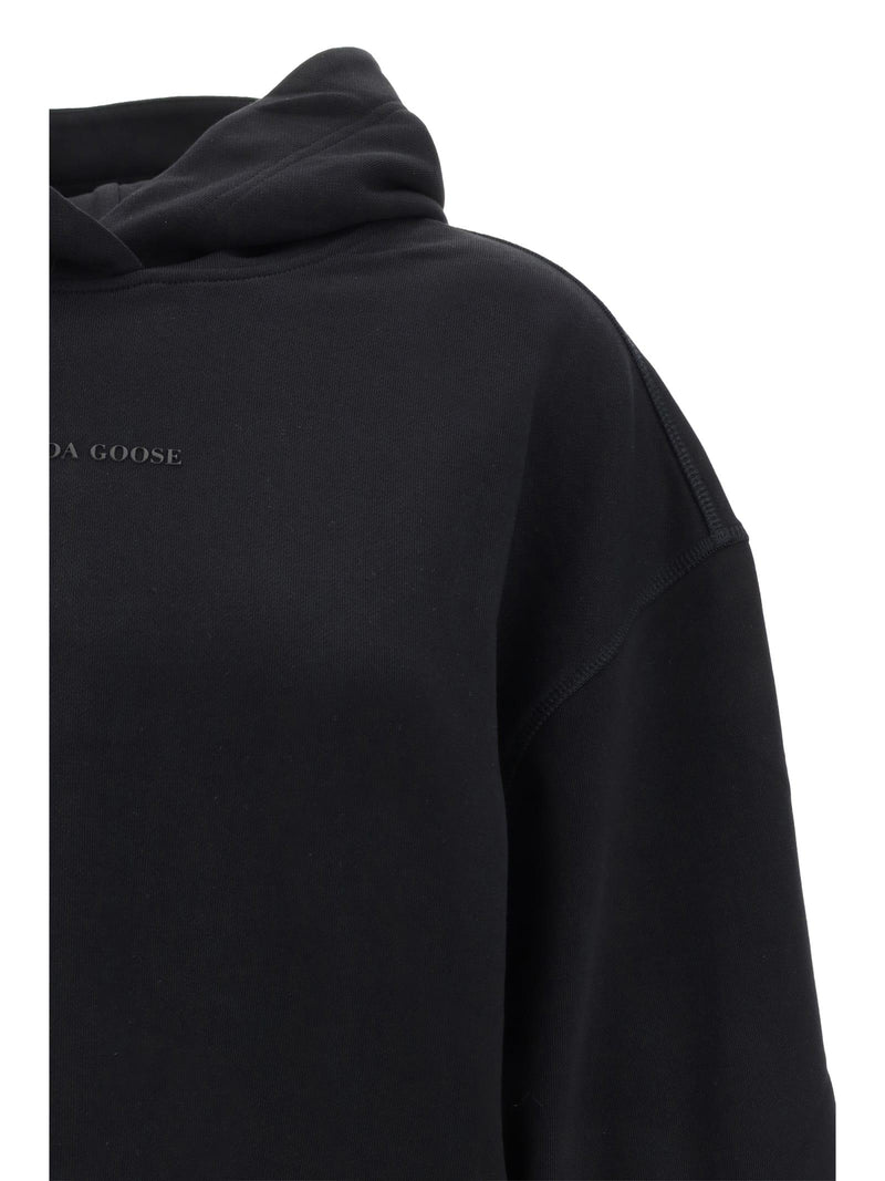 Canada Goose muskoka Black Cotton Hoodie - Women - Piano Luigi