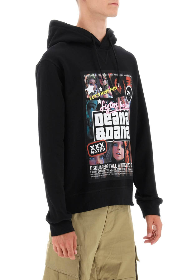 Dsquared2 Cool Fit Hoodie With Print - Men - Piano Luigi