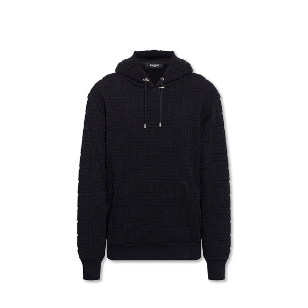 Balmain Monogrammed Hooded Sweatshirt - Men - Piano Luigi