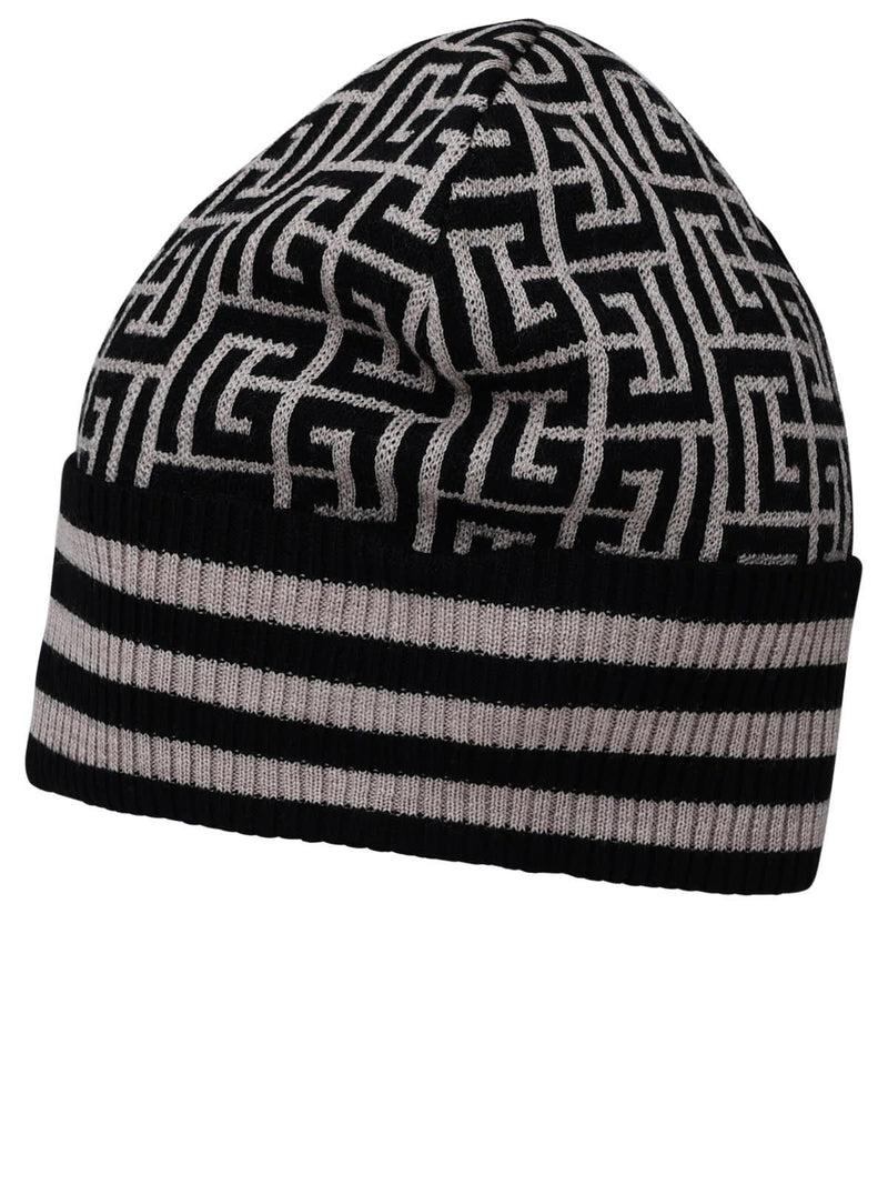 Balmain Two-color Wool Beanie - Men - Piano Luigi