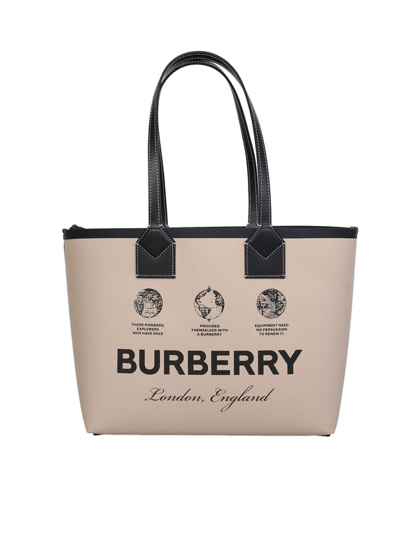 Burberry Logo Print Check Tote - Women - Piano Luigi