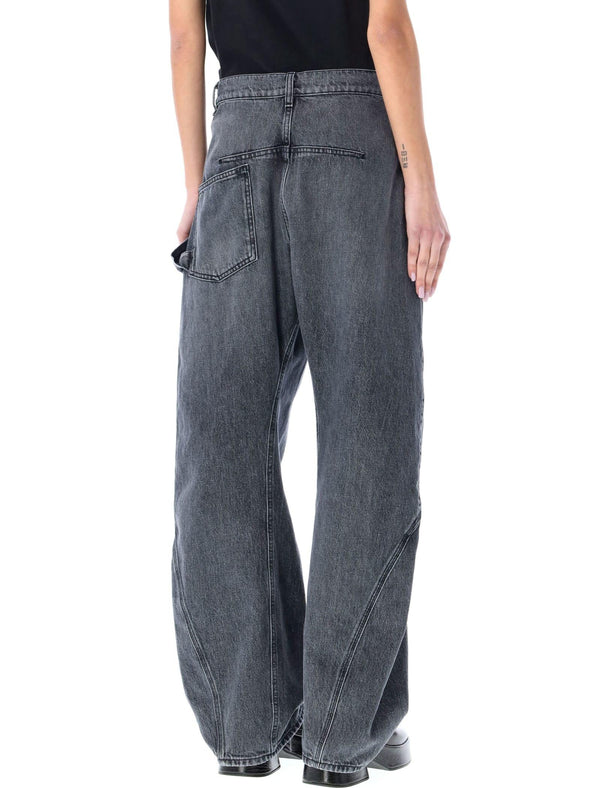 J.W. Anderson Twisted Workwear Jeans - Women - Piano Luigi