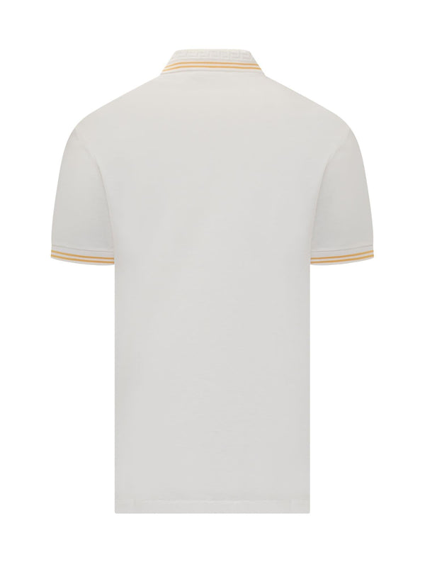 Versace Medusa With Greca Jacquard Polo Shirt - Men - Piano Luigi