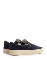 Tom Ford Blue Suede Slip On - Men - Piano Luigi