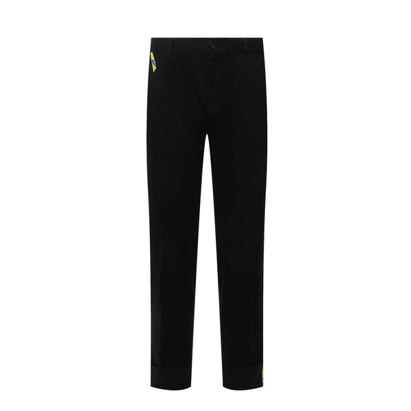 Versace Cotton Gabardine Trousers - Men - Piano Luigi