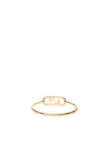 Fendi Brass Bracelet With Logo - Women - Piano Luigi