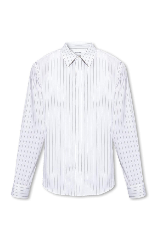 Bottega Veneta Shirt Grey Stripes - Men - Piano Luigi