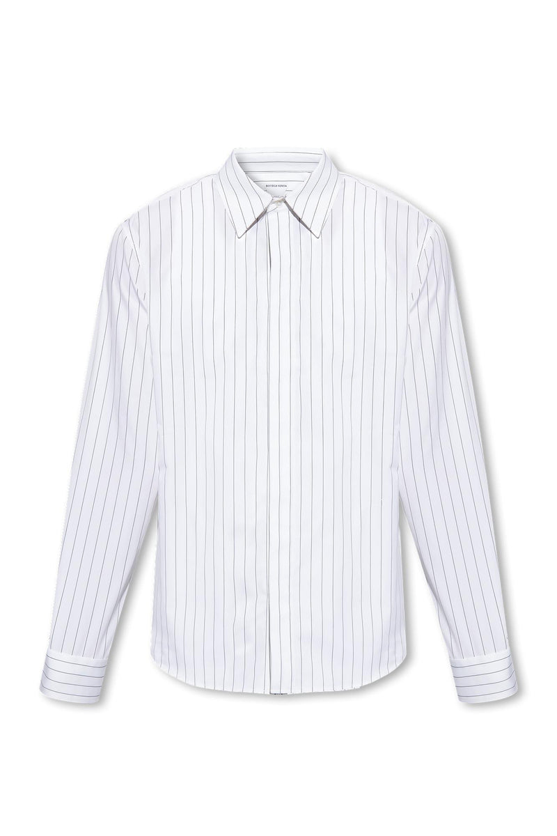 Bottega Veneta Shirt Grey Stripes - Men - Piano Luigi