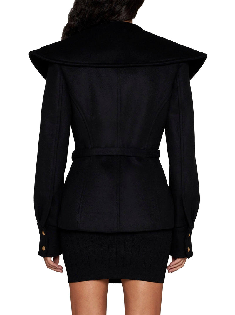 Balmain Double-breasted Short Coat - Women - Piano Luigi