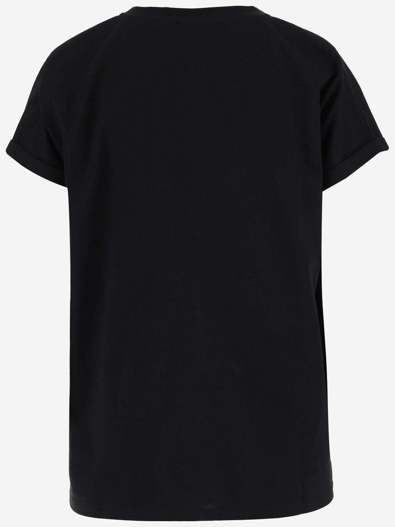 Balmain Cotton T-shirt With Logo - Women - Piano Luigi