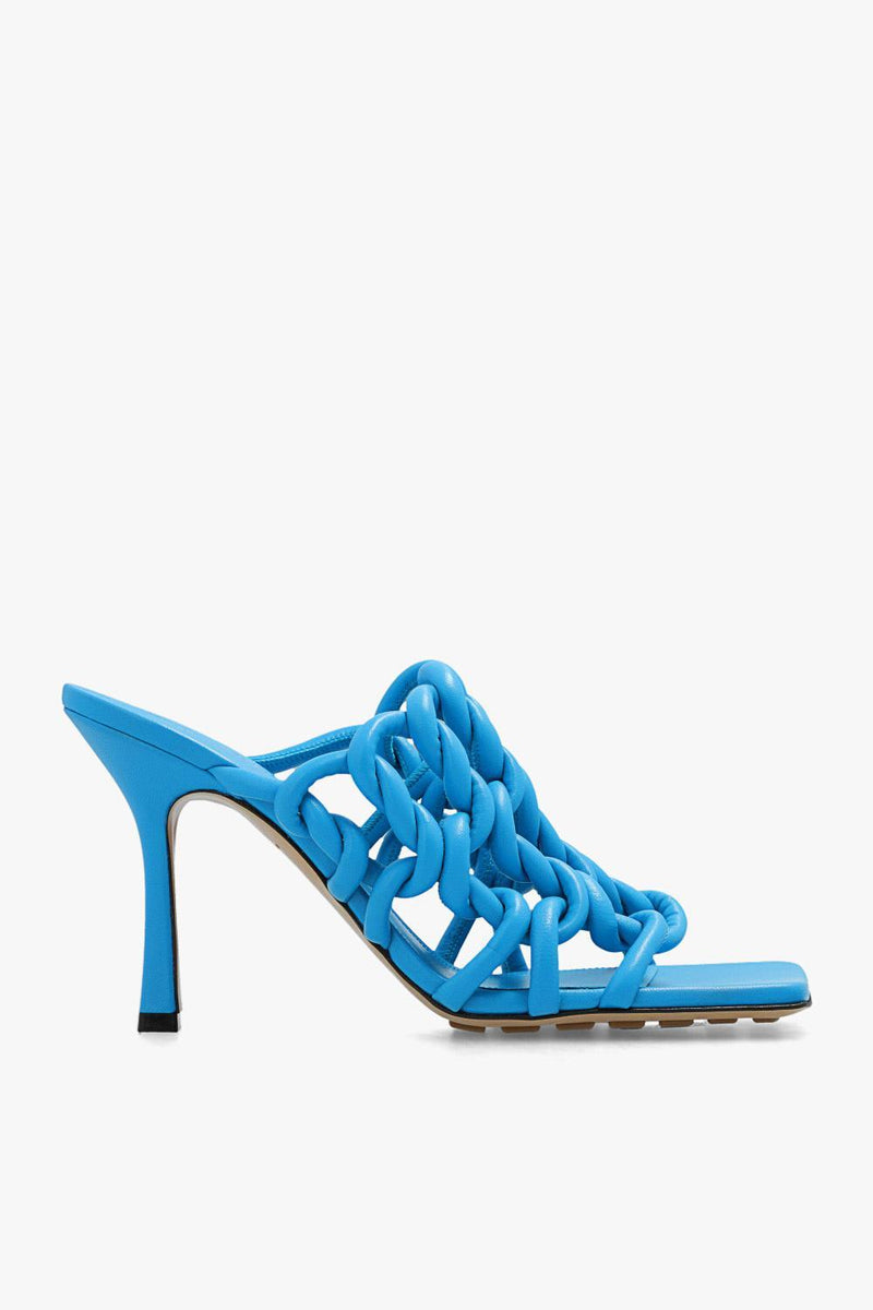 Bottega Veneta Stretch Twist Stretch Sandal Blue - Women - Piano Luigi