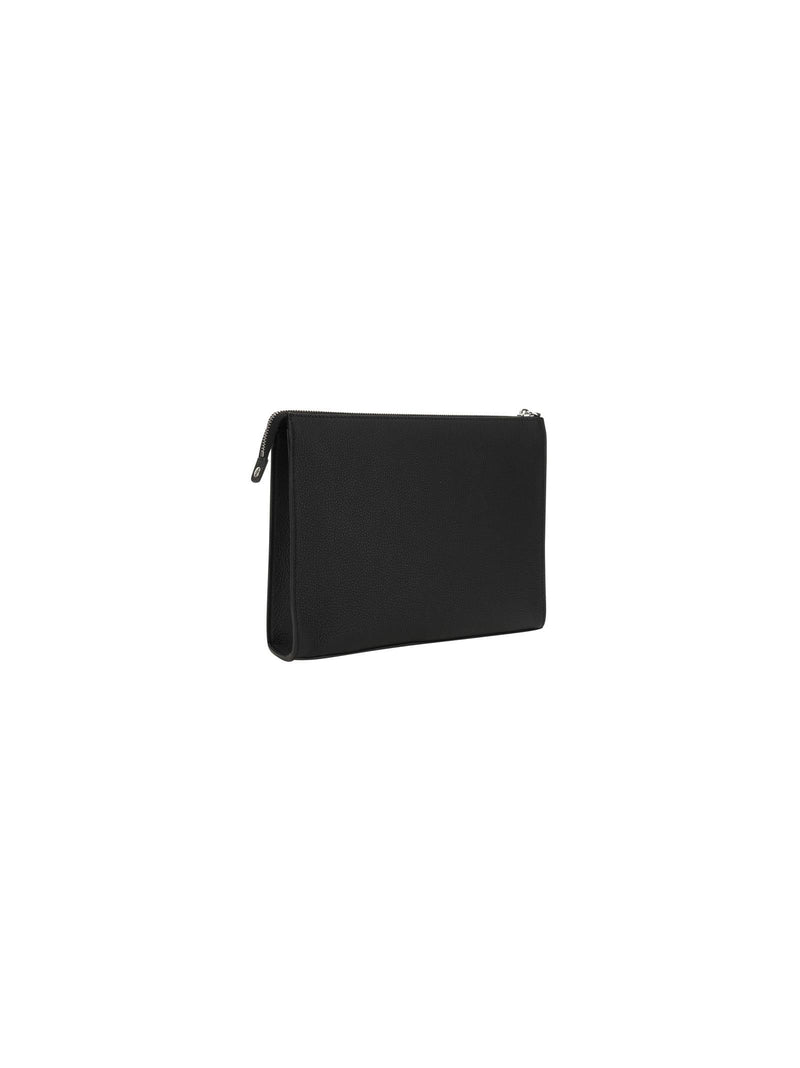 Fendi Black Leather Pouch - Men - Piano Luigi