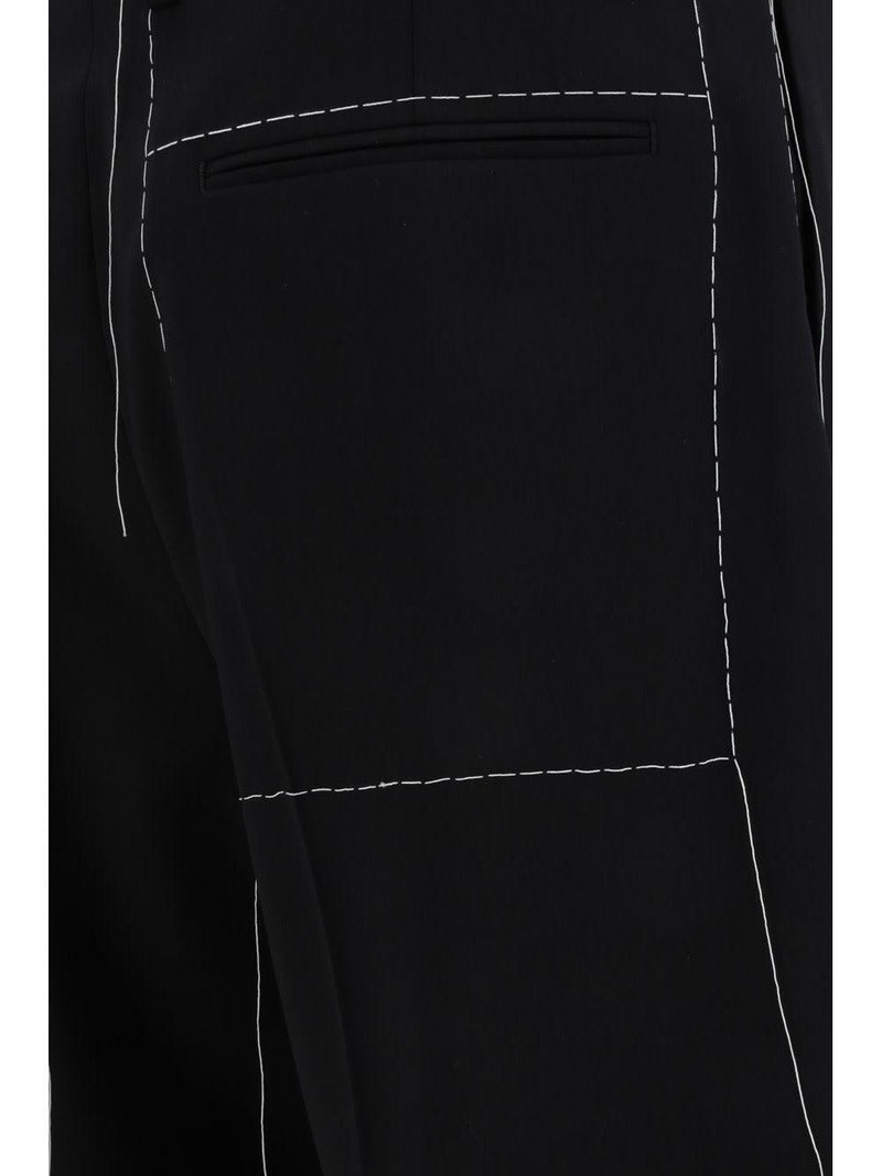 Off-White Tailored Straight Leg Trousers In Black - Men - Piano Luigi