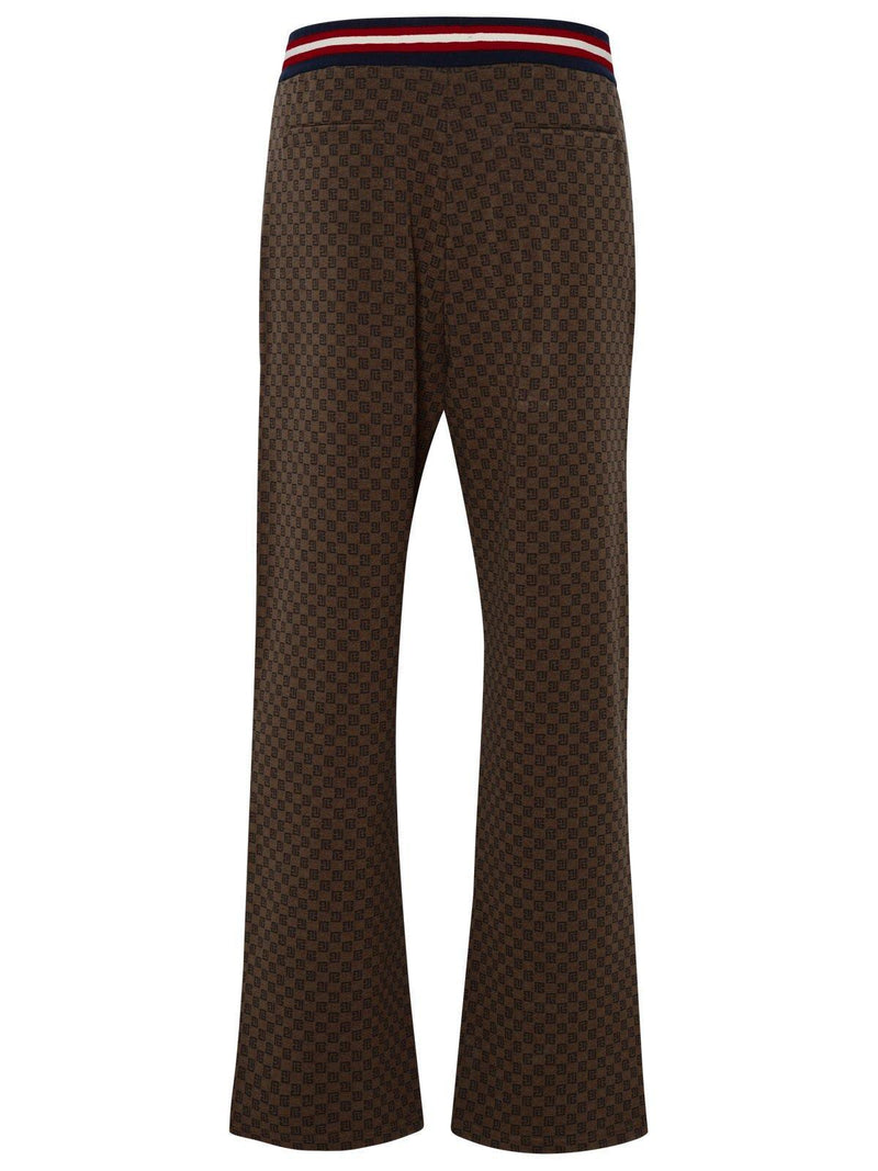 Balmain Pants In Brown Polyester - Men - Piano Luigi