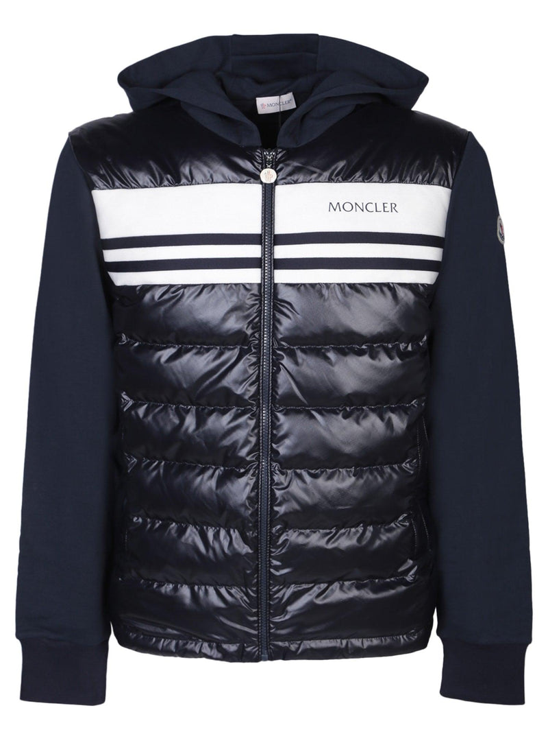 Moncler Zippered Black Cardigan - Men - Piano Luigi