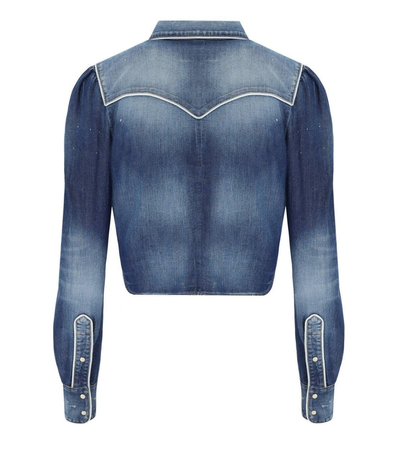 Dsquared2 Cowboy Blue Denim Shirt - Women - Piano Luigi