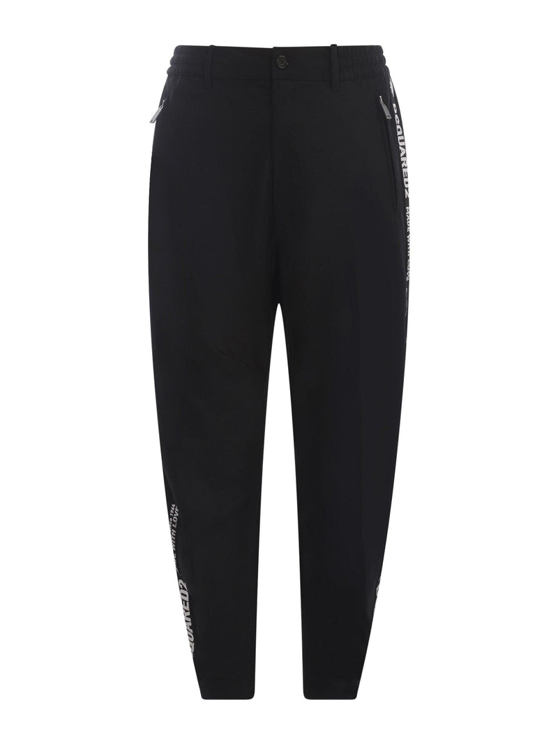 Trousers Dsquared2 In Polyester And Wool Blend - Men - Piano Luigi