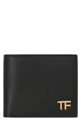 Tom Ford Leather Flap-over Wallet - Men - Piano Luigi