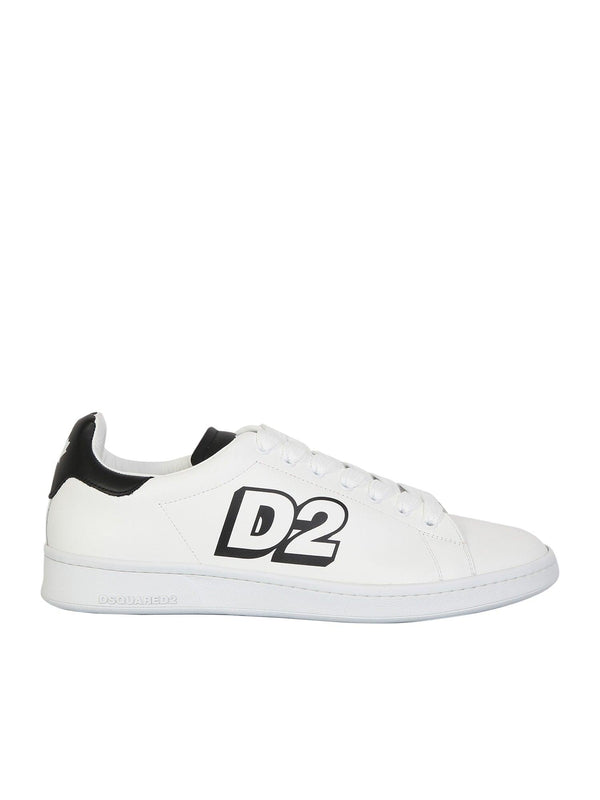Dsquared2 Low Lace-up Sneakers With Printed Logo - Men - Piano Luigi