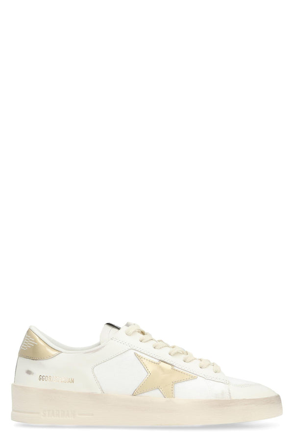 Golden Goose Stardan Leather And Fabric Low-top Sneakers - Women - Piano Luigi