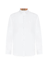 Burberry Sherfield Shirt In White Cotton - Men - Piano Luigi