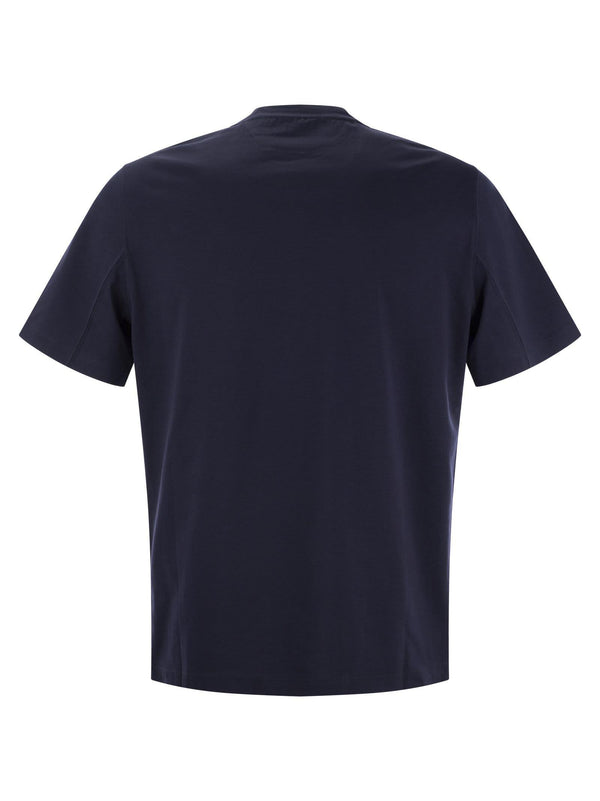 Brunello Cucinelli Slim Fit Crew-neck T-shirt In Cotton Jersey With Logo - Men - Piano Luigi