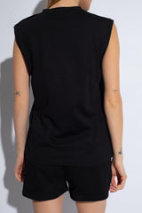 Balmain Sleeveless T-shirt With Logo - Women - Piano Luigi