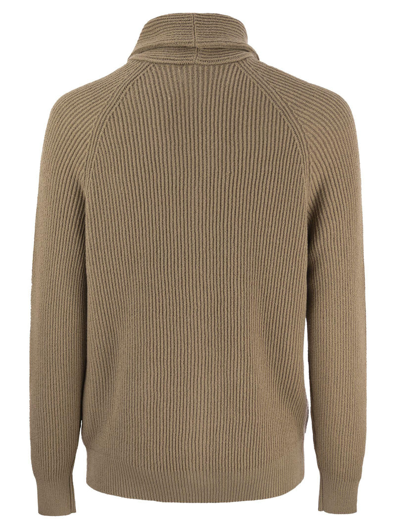 Brunello Cucinelli Pure Cotton Ribbed Cardigan With Metal Button Fastening - Men - Piano Luigi