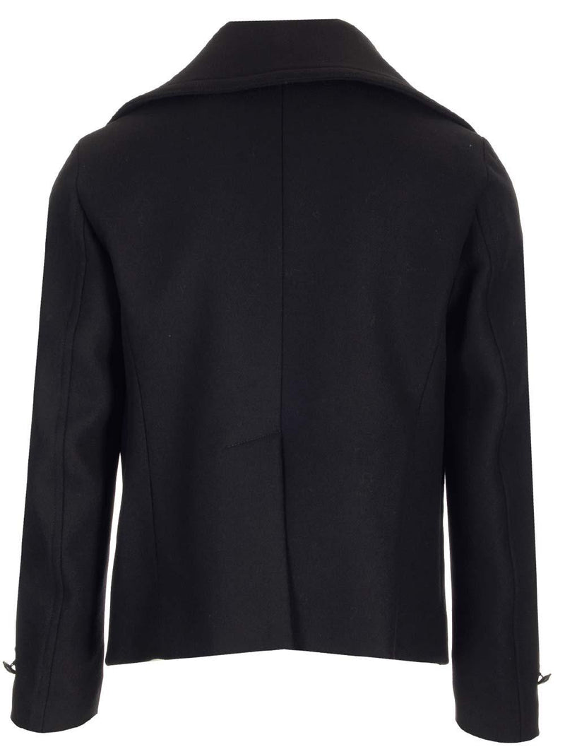 Dsquared2 Stretch Wool Peacoat - Men - Piano Luigi