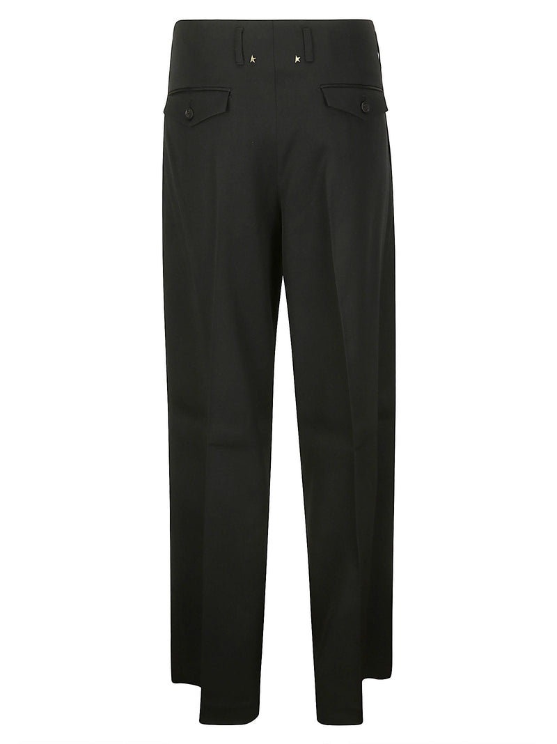 Golden Goose Golden Ws Pant Wide Leg Light Dry Wool Gabardine - Women - Piano Luigi