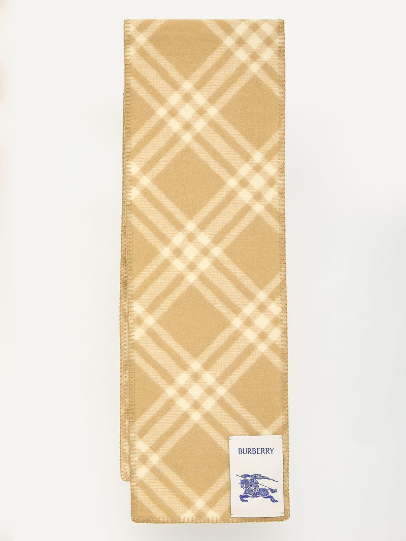 Burberry Check Wool Scarf - Women - Piano Luigi