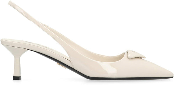 Prada Patent Leather Slingback Pumps - Women - Piano Luigi