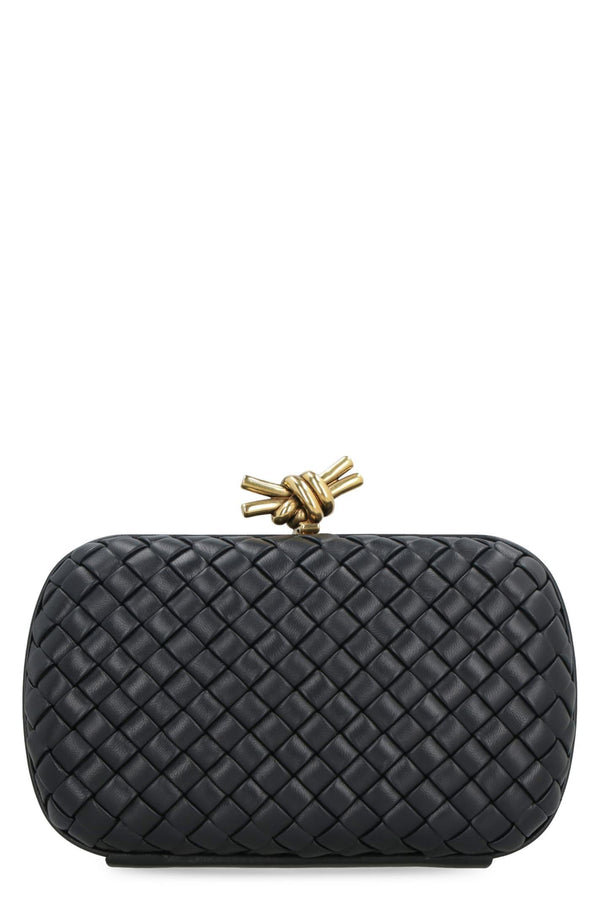 Bottega Veneta Knot Leather Clutch - Women - Piano Luigi