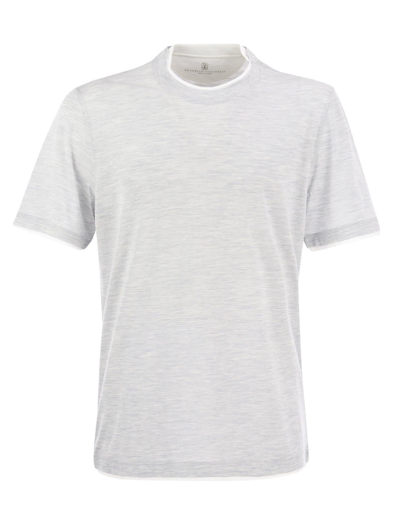 Brunello Cucinelli Slim Fit Crew-neck T-shirt In Lightweight Cotton Jersey - Men - Piano Luigi