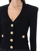 Balmain Gold Buttons Knit Cardigan - Women - Piano Luigi