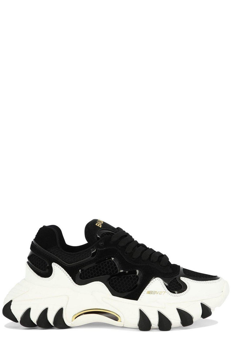 Balmain Mesh Panelled B-east Trainers - Women - Piano Luigi