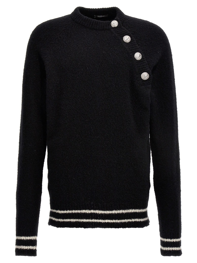 Balmain Logo Button Sweater - Men - Piano Luigi