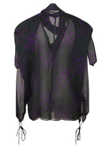 Burberry See-through Oversized Top - Women - Piano Luigi