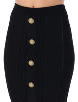 Balmain 5-button Knit Skirt - Women - Piano Luigi