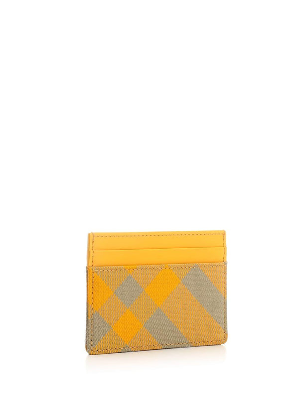 Burberry Wool And Leather Card Holder - Women - Piano Luigi