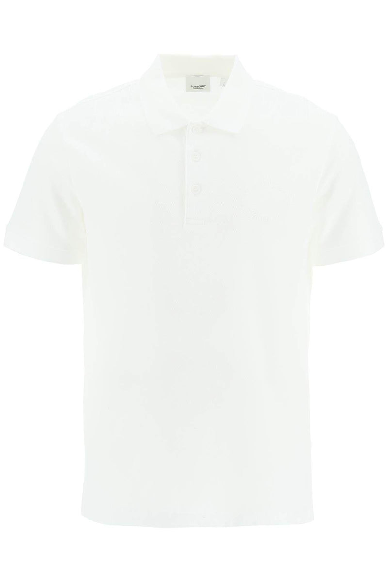 Burberry Cotton Polo Shirt With Crest Embroidery - Men - Piano Luigi